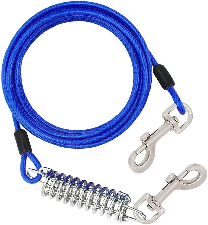 Tie Out Cable for Dogs | Long Dog Leash for Yard and Camping - Heavy Duty Dog Lead for Large Dogs up to 250 Lbs | Yard Lead for Dog Training