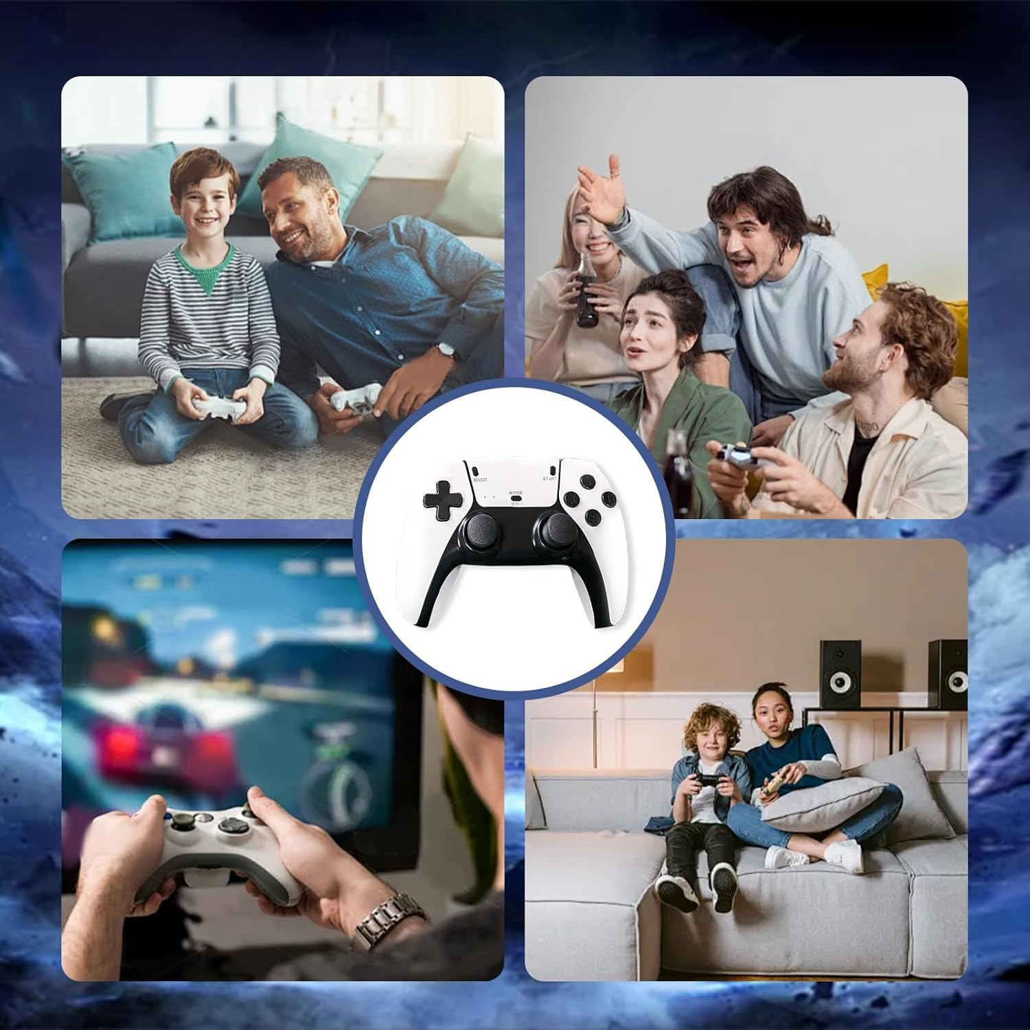 CHICCLO Retro Game Console, Retro Game Stick,2.4G Wireless Mini Video Games Emulator (128G) image number 6