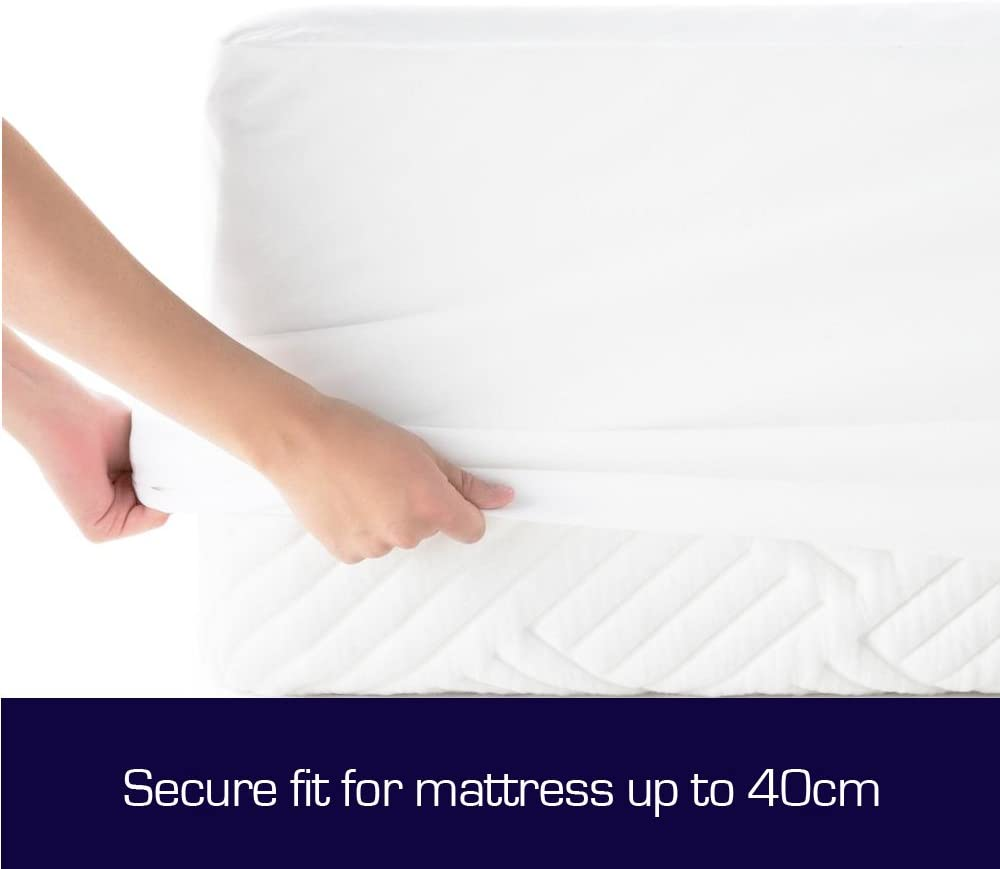 Luxor Cotton Terry Fully Fitted Waterproof Mattress Protector - Super King image number 1