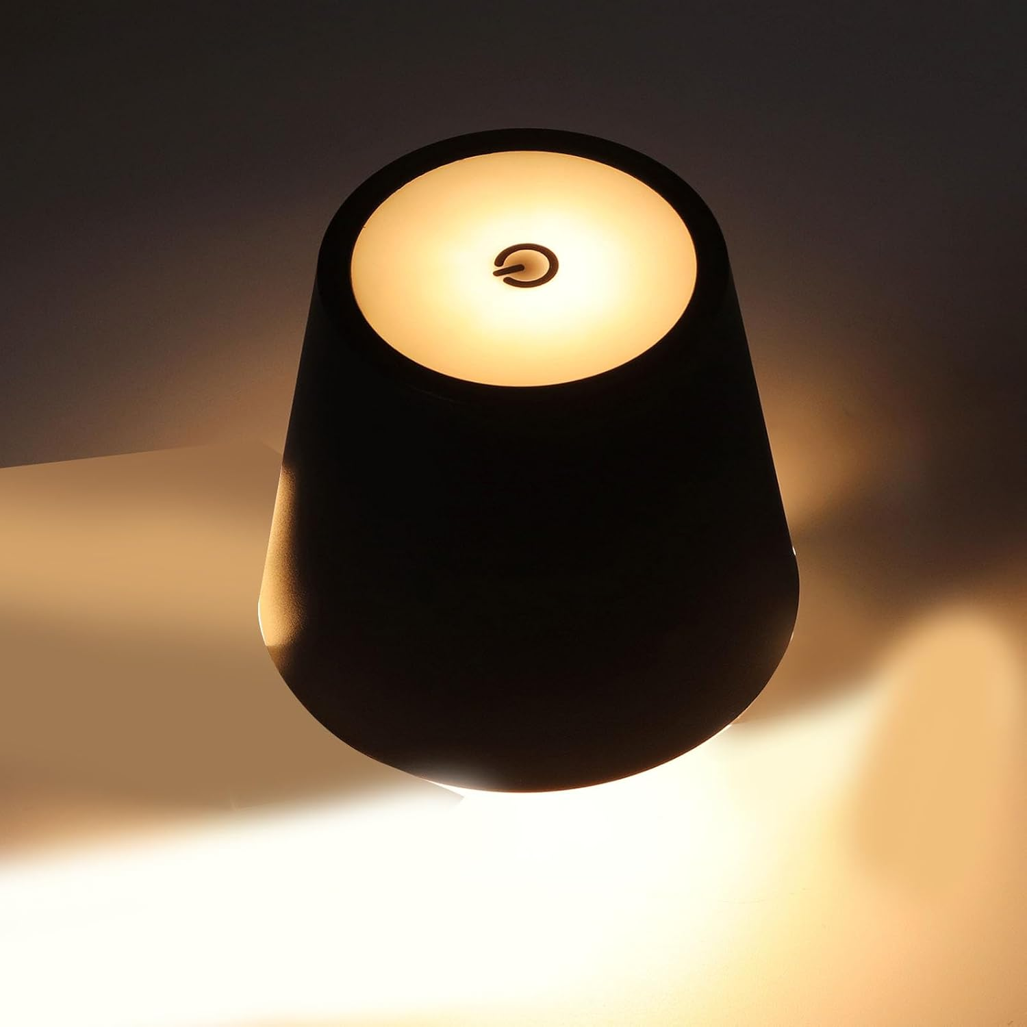 LED Wine Bottle Lamp RGB 3 Color, Stepless Dimming Touch Control Bottle Light, Rechargeable Cordless Lamp for Home Decor (Black) - White image number 6