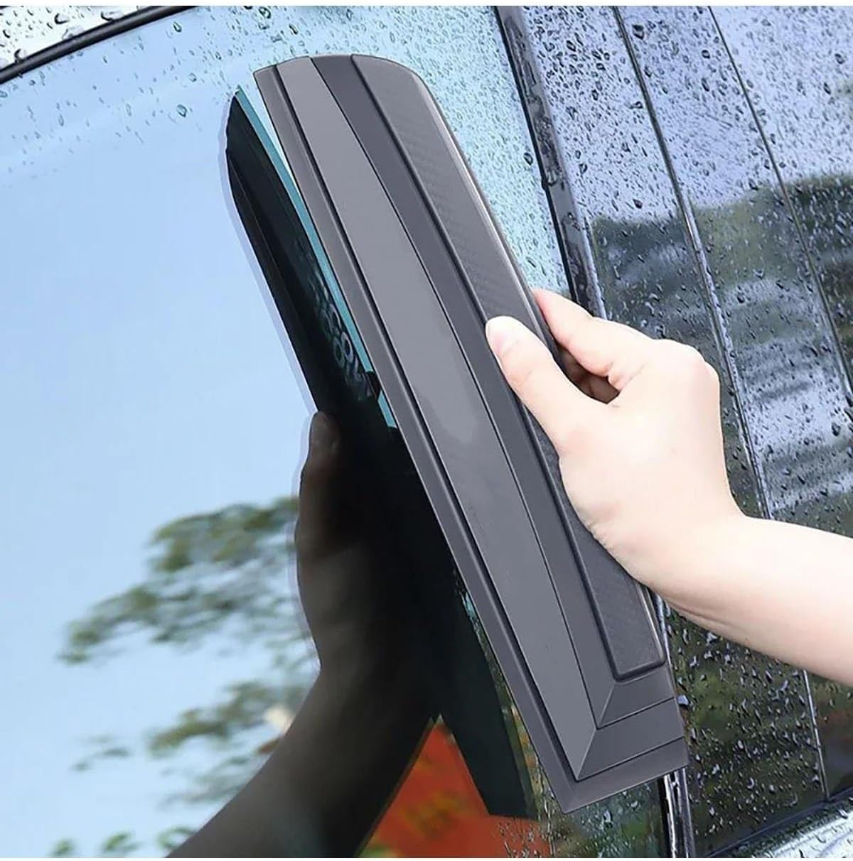 Non-Scratch Soft Silicone Handy Squeegee Car Wrap Tools Water Window Wiper Drying Clean Scraping Film Scraper Accessories(A) image number 3