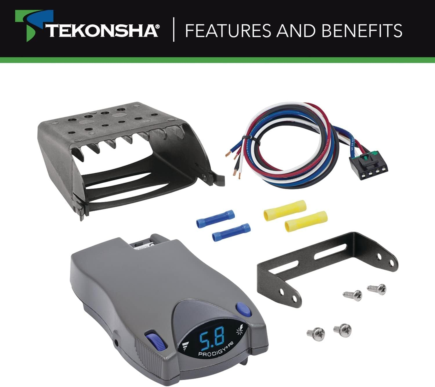 TEKONSHA 90885 / Tekonsha Prodigy P2 Electronic Brake Control F/1-4 Axle Trailers - Proportional image number 3
