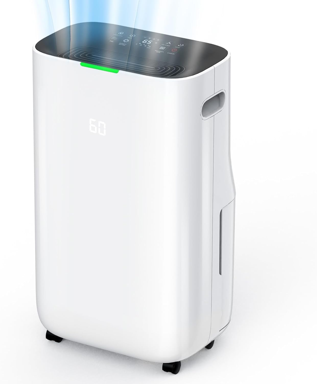 Yopower Dehumidifier for Bedroom, Portable Air Dehumidifiers with 1200ML Water Tank, Small Dehumidifiers with Drainage Hose Auto Defrost Colorful LED Lights for RV, Bathroom