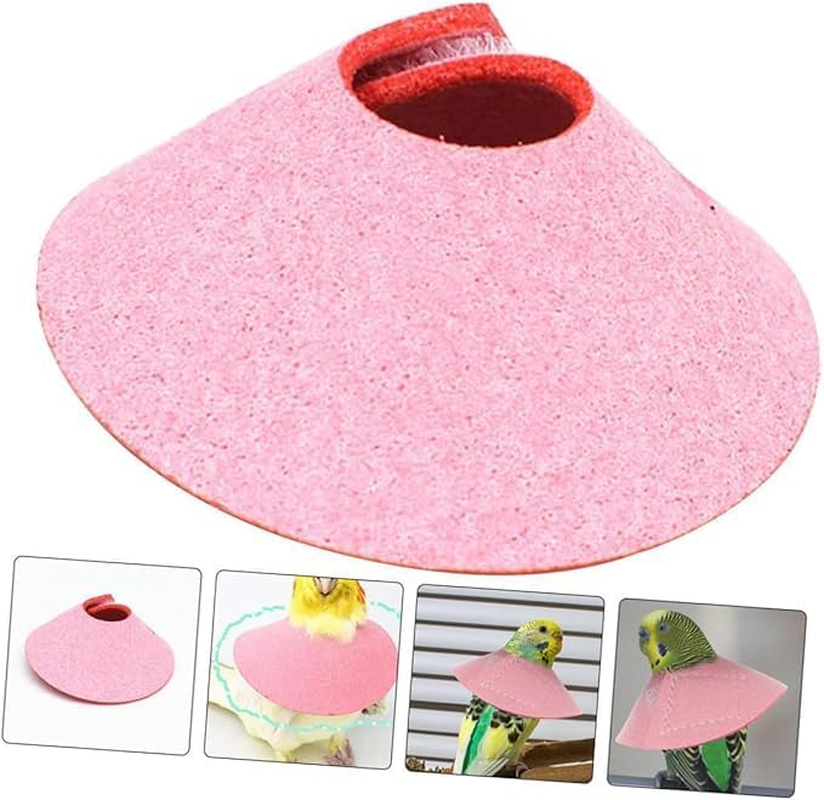 Ksngtixe 1 Pcs Microfiber Leather Bird Collar - Soft Adjustable Anti-Biting Neck Protector for Parrots & Pet Birds, Comfortable Elizabethan Cone image number 1