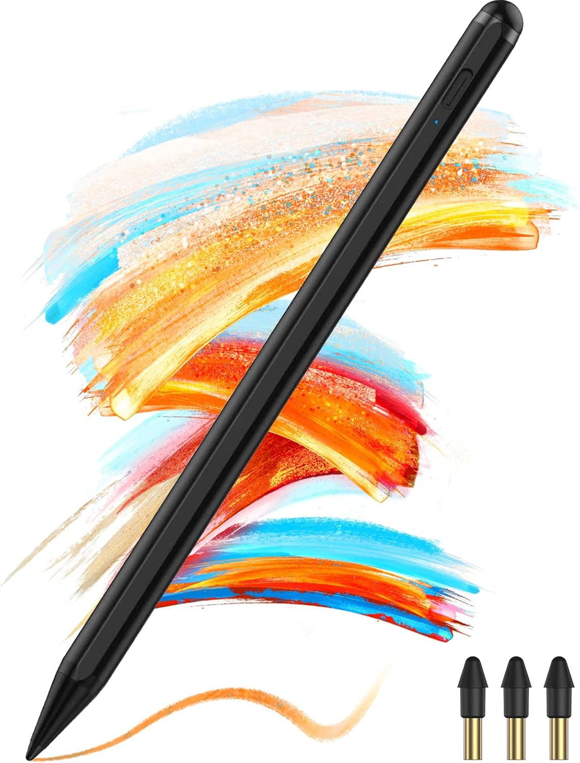 Stylus Pen for Ipad 6Th-11Th Generation-2X Fast Charge Ipad Pencil Compatible with 2018-2025 Ipad Pro 11"/12.9"/M4, Ipad Air 3/4/5/M2/M3,Ipad Mini 5/6 Gen-Black