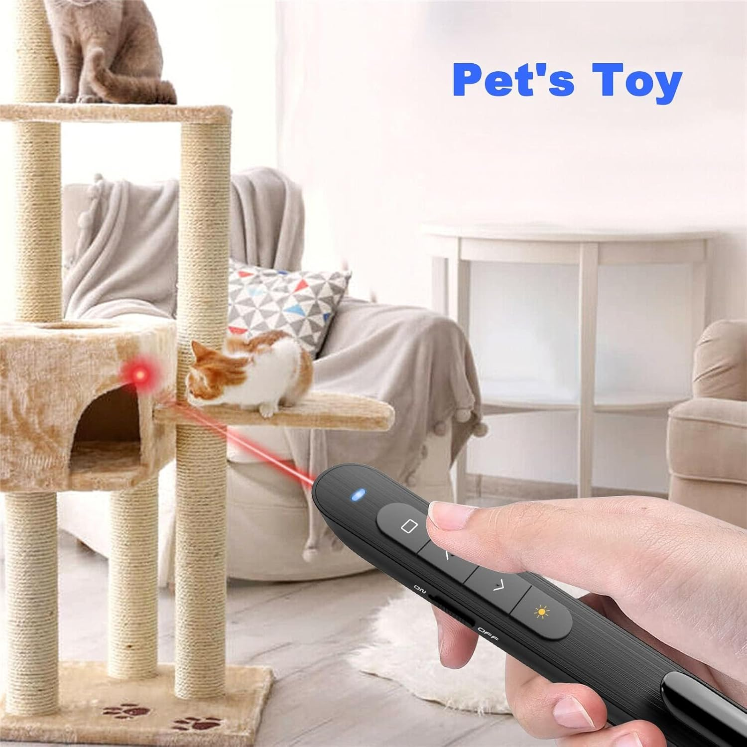 Wireless Presenter Remote with Red Lasr Pointer, Hyperlink Volume Control Presentation Clicker RF 2.4Ghz USB Powerpoint Clicker Presentation Remote Control PPT Pointer Slide Advancer for Computer Mac image number 5