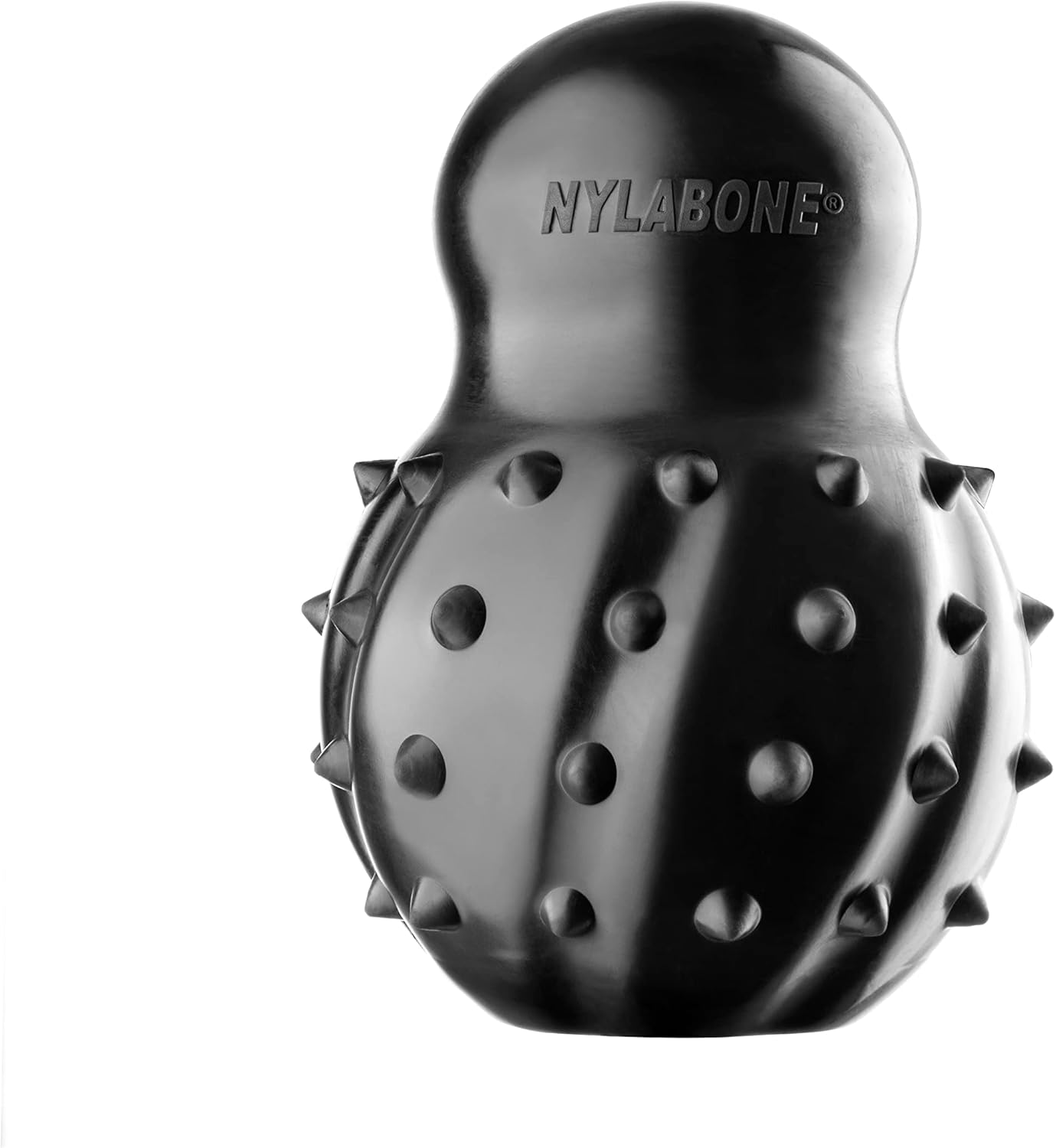 Nylabone Max Strength Rubber Cone Dog Chew Toy, Beef Flavour, Stuff with Treats, Large, for Dogs 0-23Kg image number 2