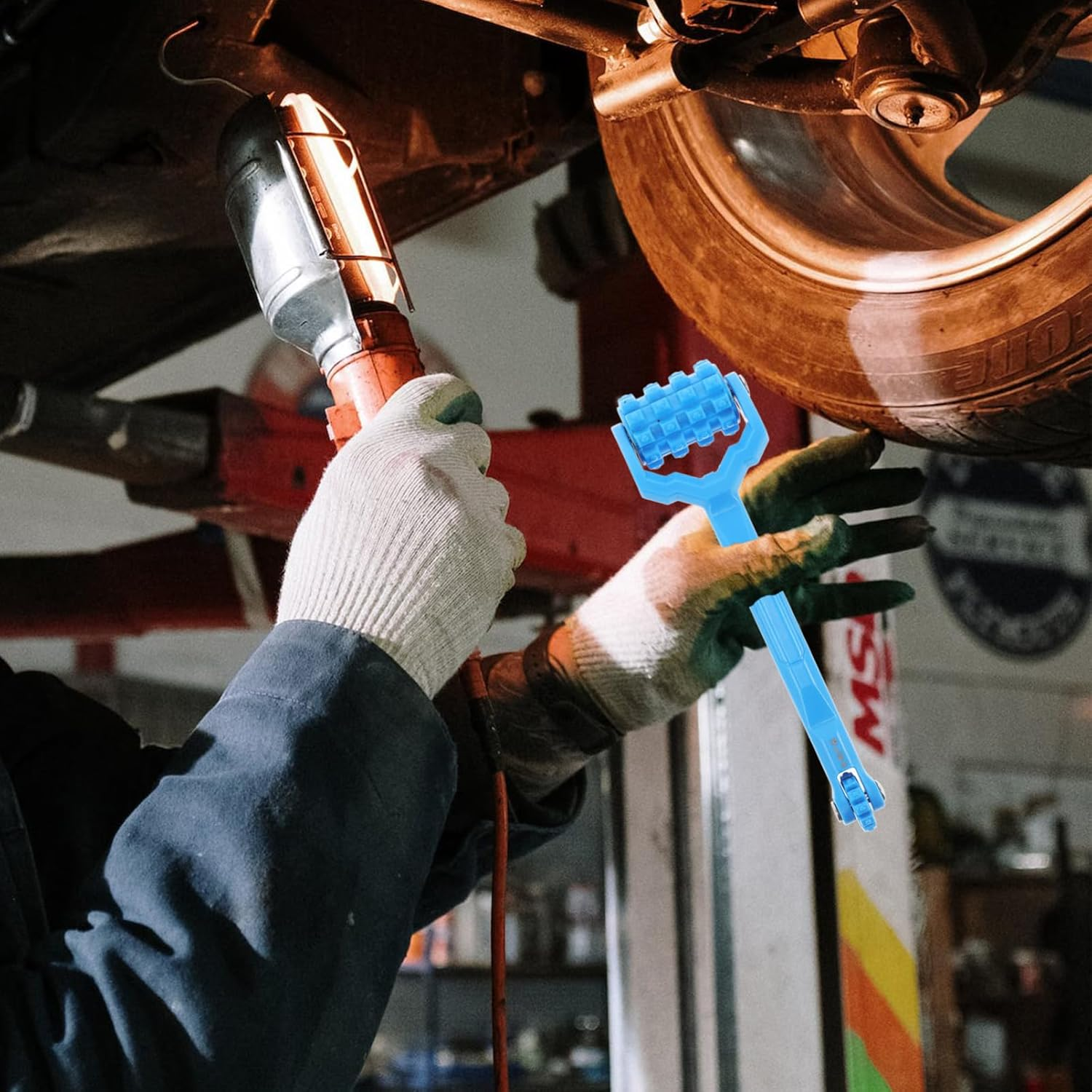 ULTECHNOVO Plastic Rollers for Car Sound Deadening Dual-Head Roller Tool for Noise Insulation and Automotive Accessories image number 1