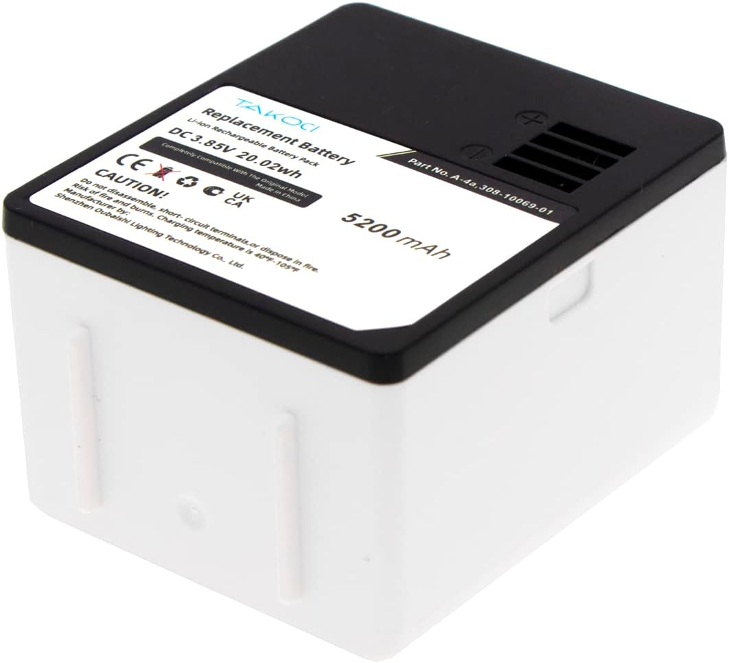 2-Pack Replacement Battery Compatible with Arlo Ultra Ultra 2 Arlo Pro 4 Pro 3 Arloultra+Vma5400-10000S VMC5040 PN A-4A 308-10069-01 3.85V/ 5200Mah image number 2