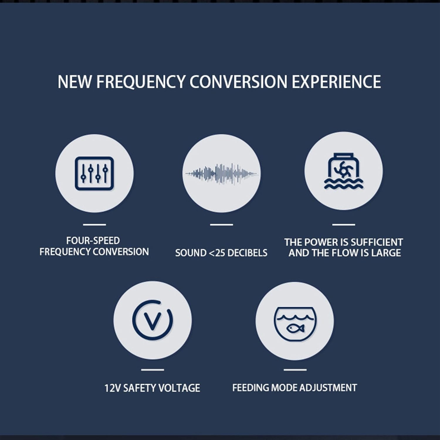 Aquarium Wave Maker Pump, 12V Quiet Aquarium Single Powerhead Pump, 4 Gears Variable Frequency Fish Tank Circulation Pump Submersible with External Control Device - Black image number 5