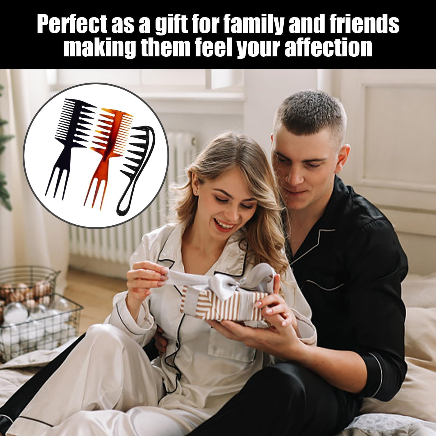 3 Pieces Wide Tooth Comb, Three in One Comb, Men'S Styling Comb, Simple Hair Tools, Unisex, Styling Tools