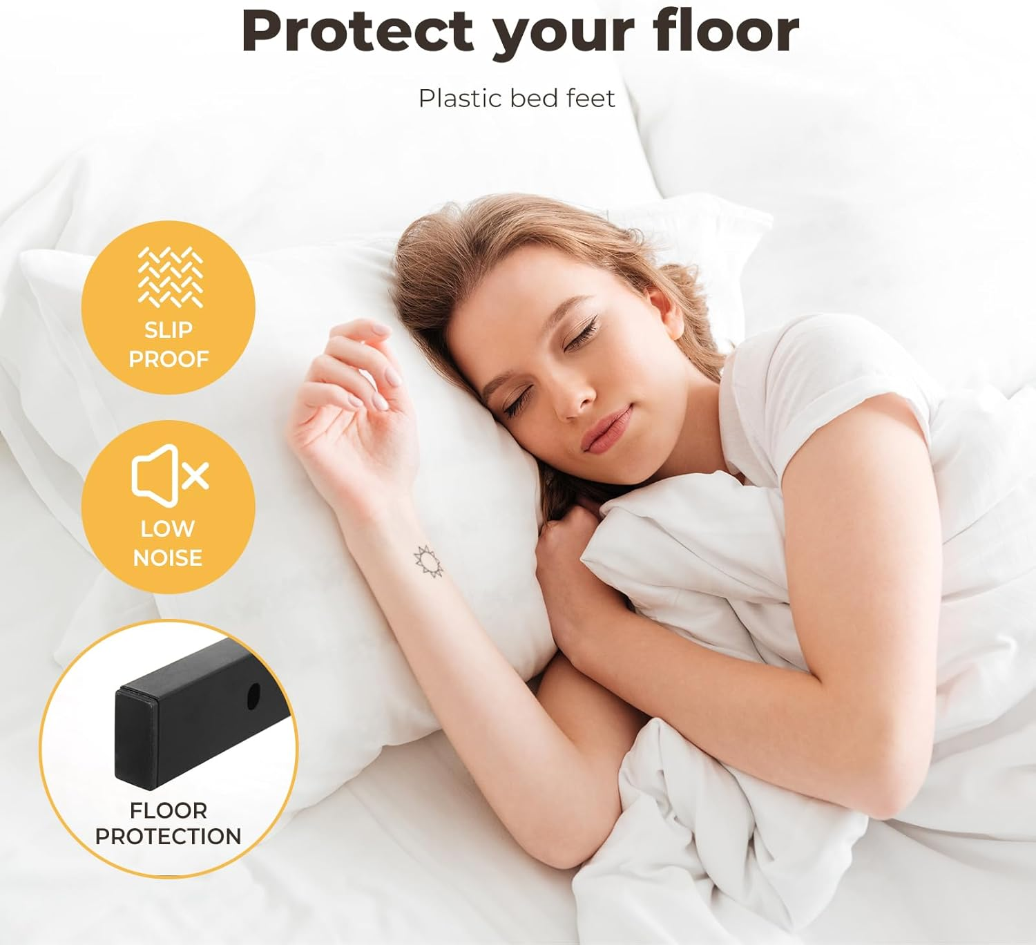 Levede 40Cm Queen Bed Frame Metal Bed Base,Industrial Bed Frame,Steel Slat Mattress Support,Under Bed Storage,Reserved Holes for Headboard,Bedroom Furniture,Easy Assemble,Black ﻿ image number 1