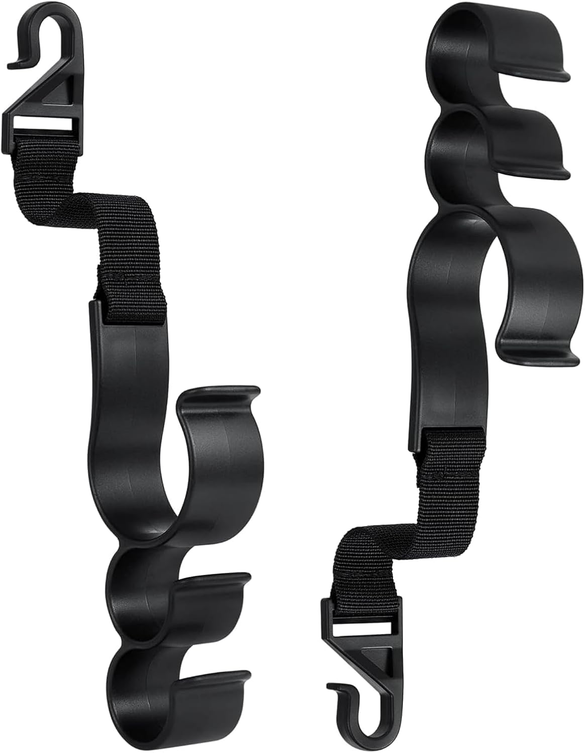 MAEZOE 2PCS Car Headrest Hooks, Space-Saving Backseat Hanger for Bags, Umbrellas & Coats, Easy Install, Durable, Universal for Drivers & Families image number 3