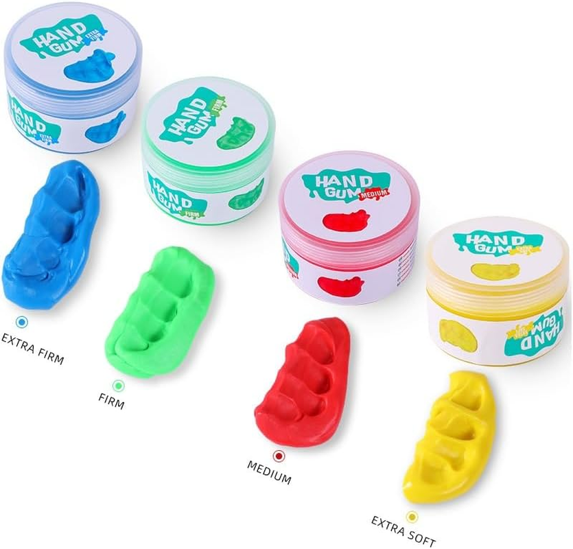 Hand Exercise Putty Kit, 4 Colours, Therapy Grip Strengthening and Stress Relief, Finger and Hand Rehabilitation image number 2