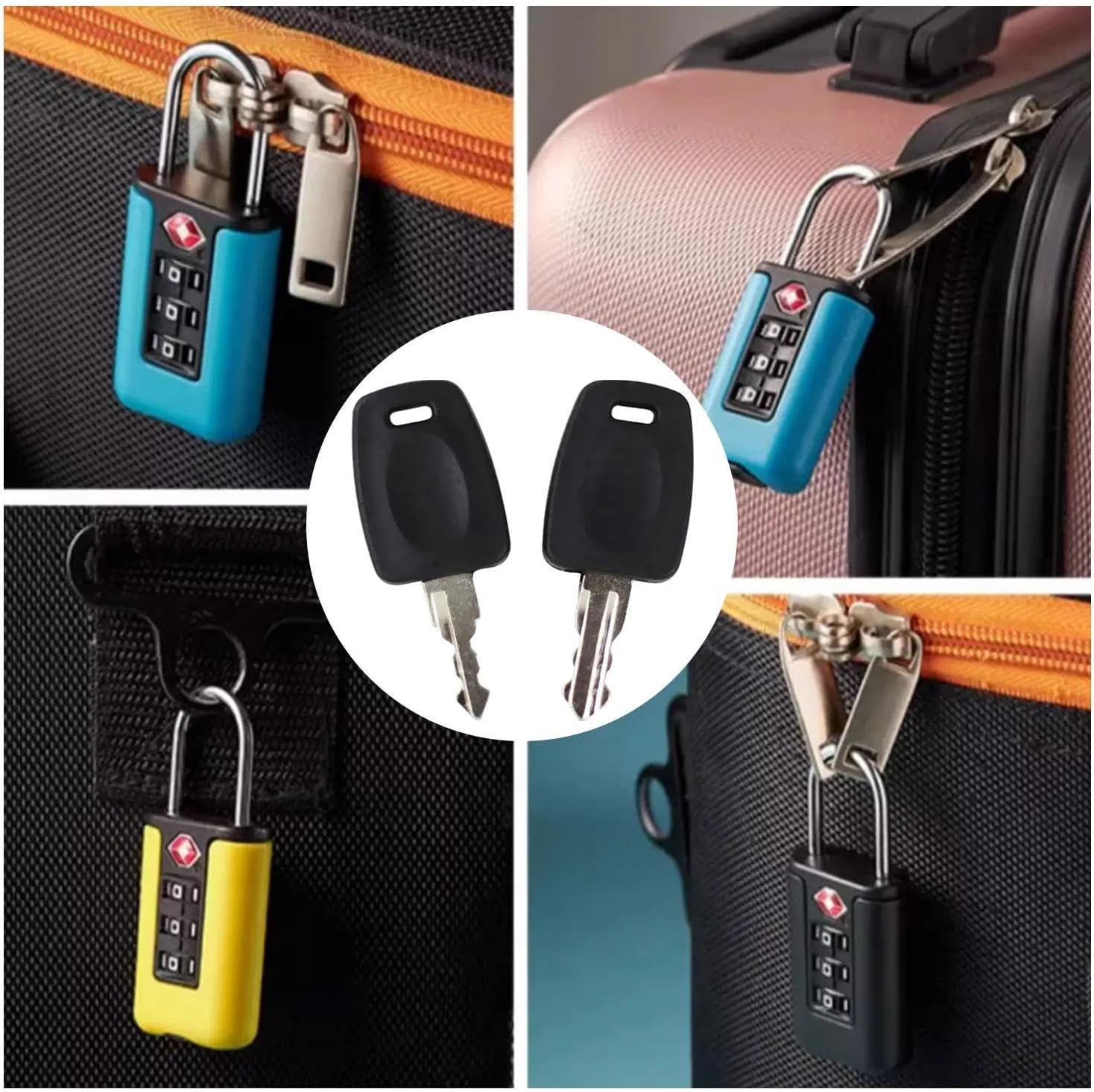 Yotsuba 2-Pack Keys for TSA002 TSA007 &ndash; Universal Master Luggage Keys Compatible with TSA002 TSA007 Master Locks for Suitcases, Travel Bags &ndash; Emergency Access, Durable Alloy Steel image number 4