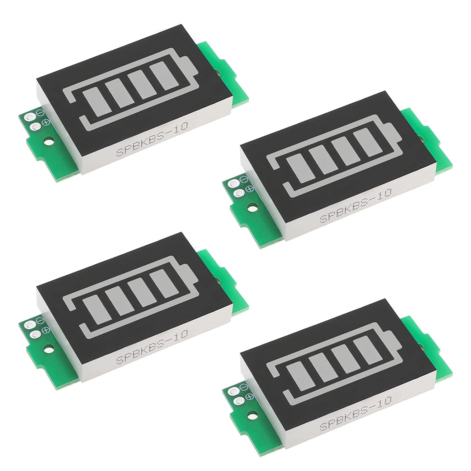 Emsea 4Pcs Battery Capacity Indicator Module 3-34V Battery Charge Indicator Module 5Ma Compatible with 1S 2S 3S 4S 5S 6S 7S 8S image number 3