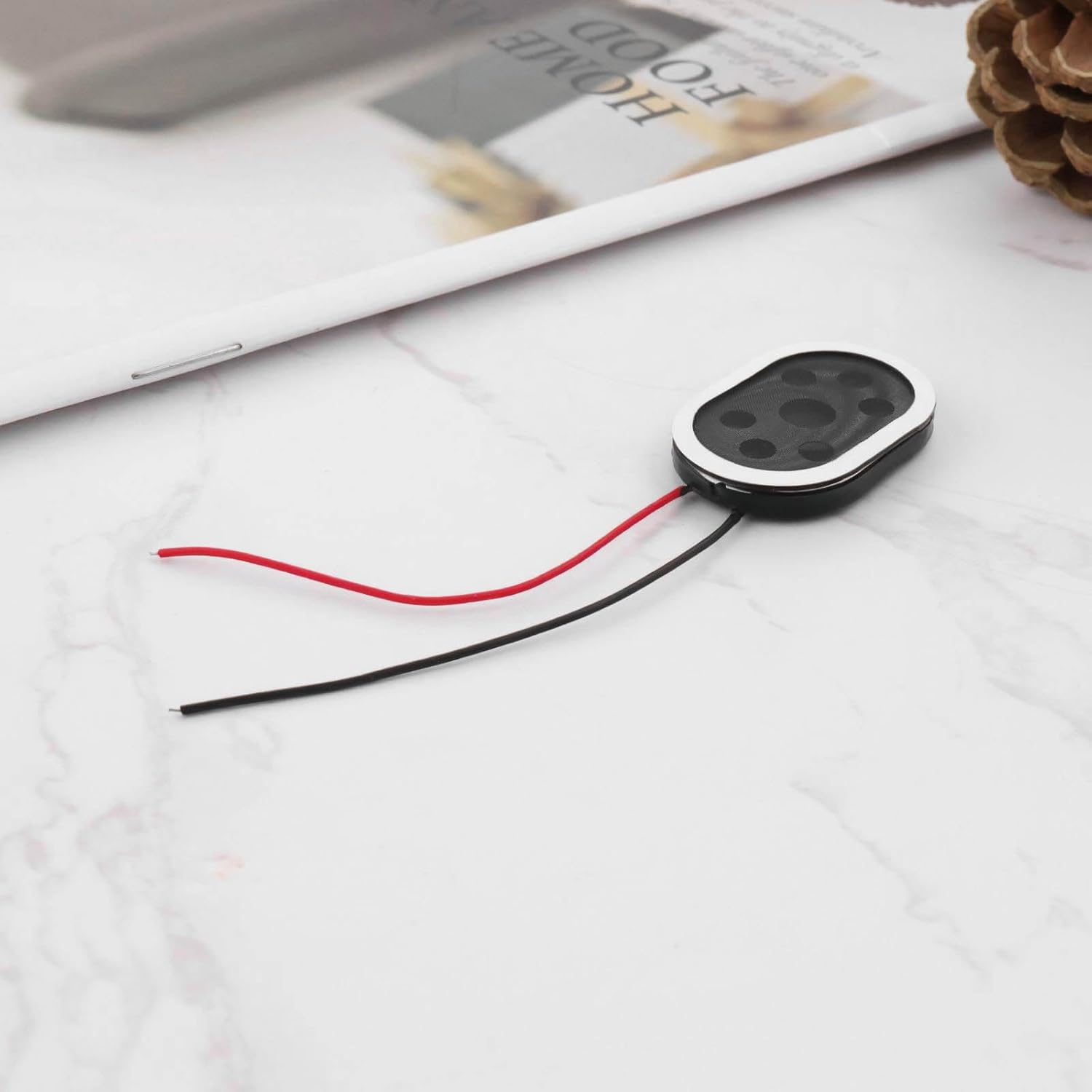 Emagtech 10Pcs Mini Speaker 8 Ohm 1W 20X30Mm Magnetic Speakers Replacement Compatible with Raspberry Compatible with MP3 Radio Speaker image number 3