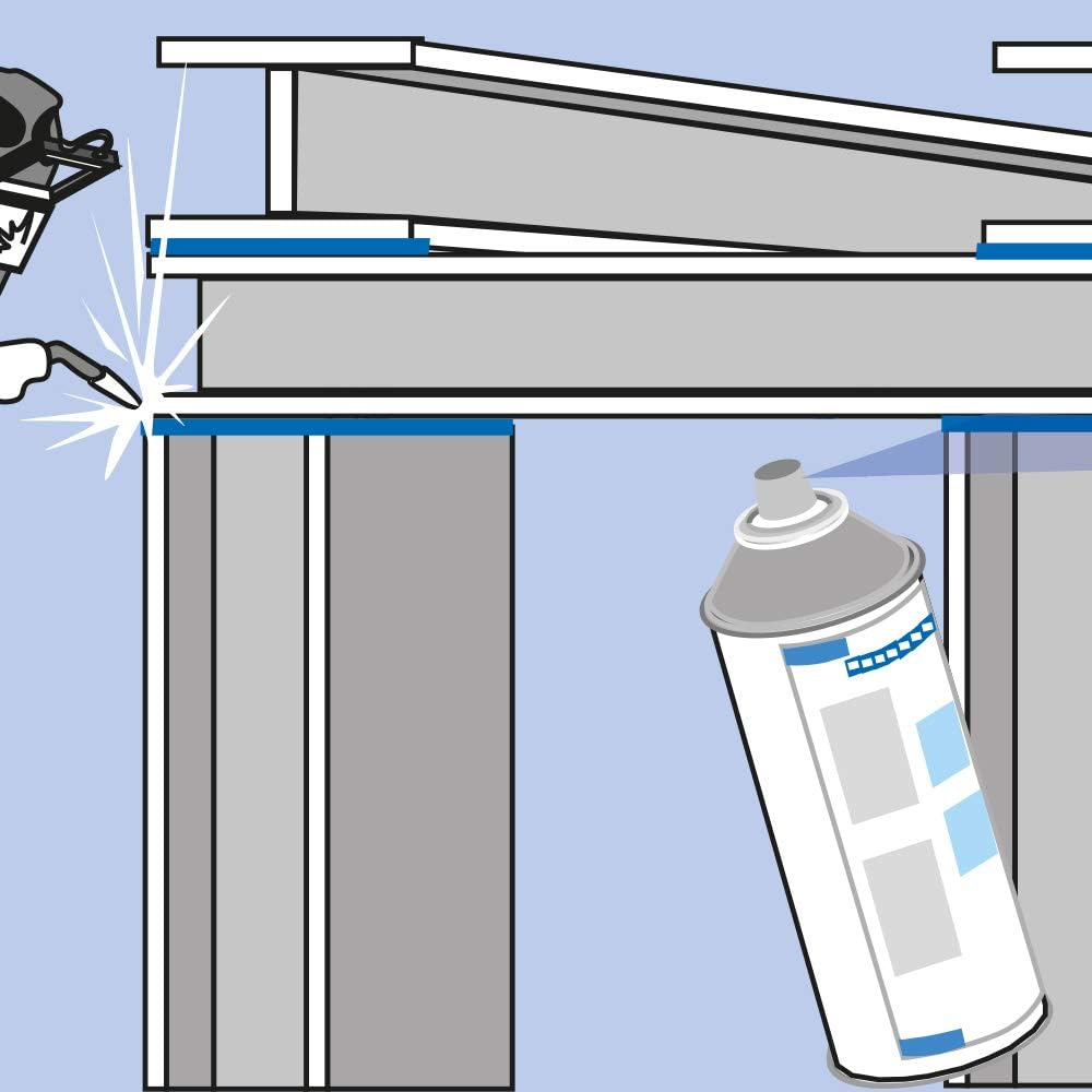 WEICON Galva-Spray | 400 Ml | Rust Protection Primer Permanent Corrosion Protection | Protection for Metals against Rust Effectively Durable and Firmly | Adherent image number 4