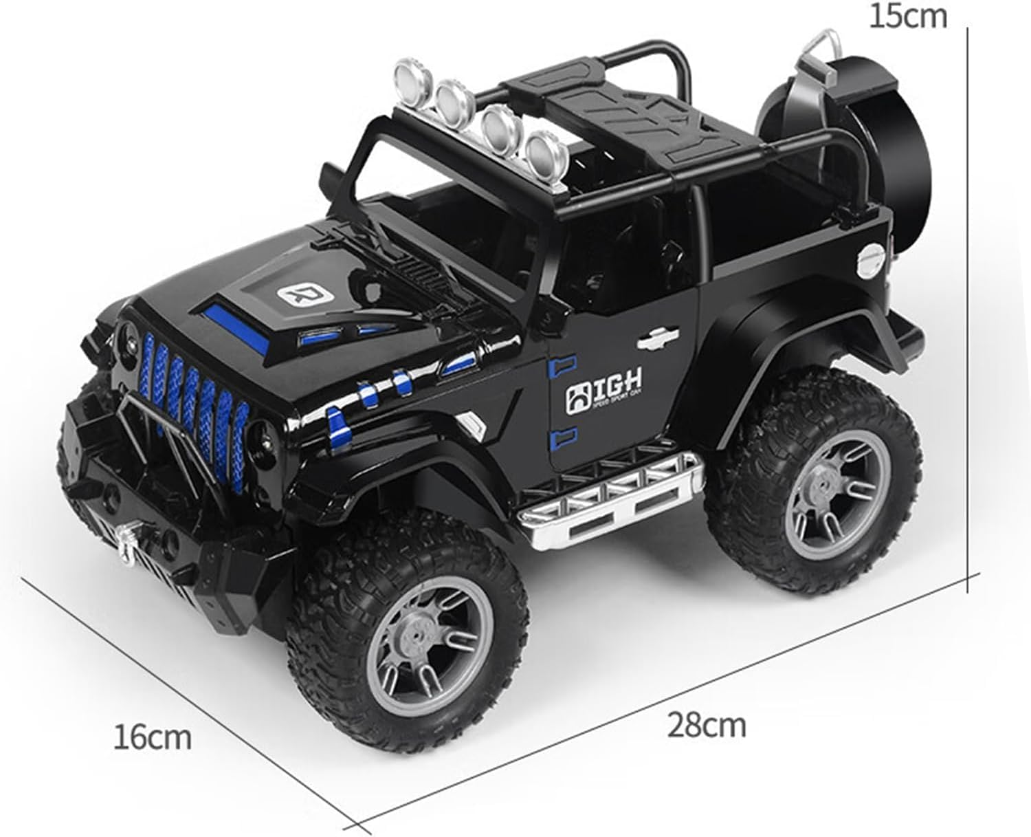 Remote Control Car RC Racing Cars,1:18 Scale 2.4Ghz Auto Mode Rechargeable Rc Trucks,Suv Jeep Rc Cars Toys Gifts for Boys Kids Girls Teens image number 1