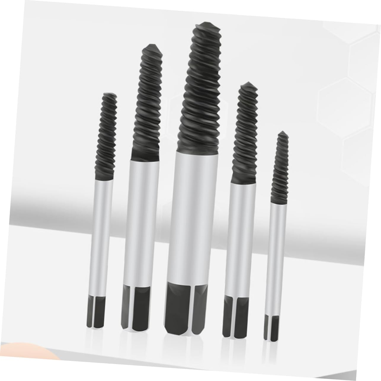 HOMSFOU Screw Extractor Set Stripped Screw Removal Tool for Damaged Bolts Drill Bit Guide for Automotive and Plumbing Repairs image number 2