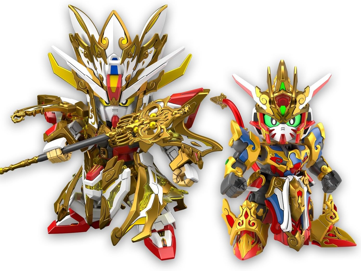 Bandai Hobby SDW Heroes Revival of the Heroes! Wukong Impulse Gundam (Childhood Ver.) & SANZANG Strike Freedom Set