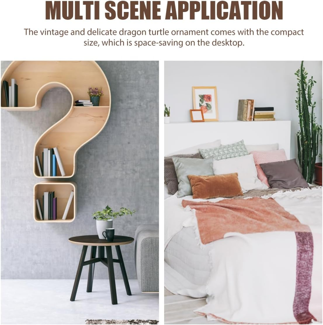 MUSISALY Copper Dragon Turtle Figurine Retro Design Desktop Decor for Home Office Metal Craft Ornament with Fine Workmanship Unique Feng Shui Decoration image number 3