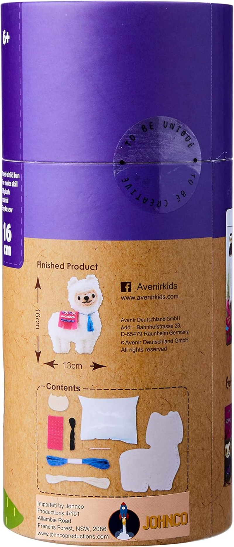 Avenir CH1631 Sewing Key Chain Llama, Multicolor image number 2