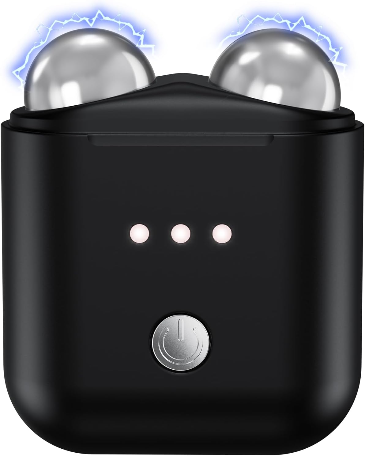 Vcycal Microcurrent Facial Device, Mini Microcurrent Face Lift Device for Face Lifting and Facial Sculpting, Portable Facial Roller Massager Tool for Man and Woman, Black