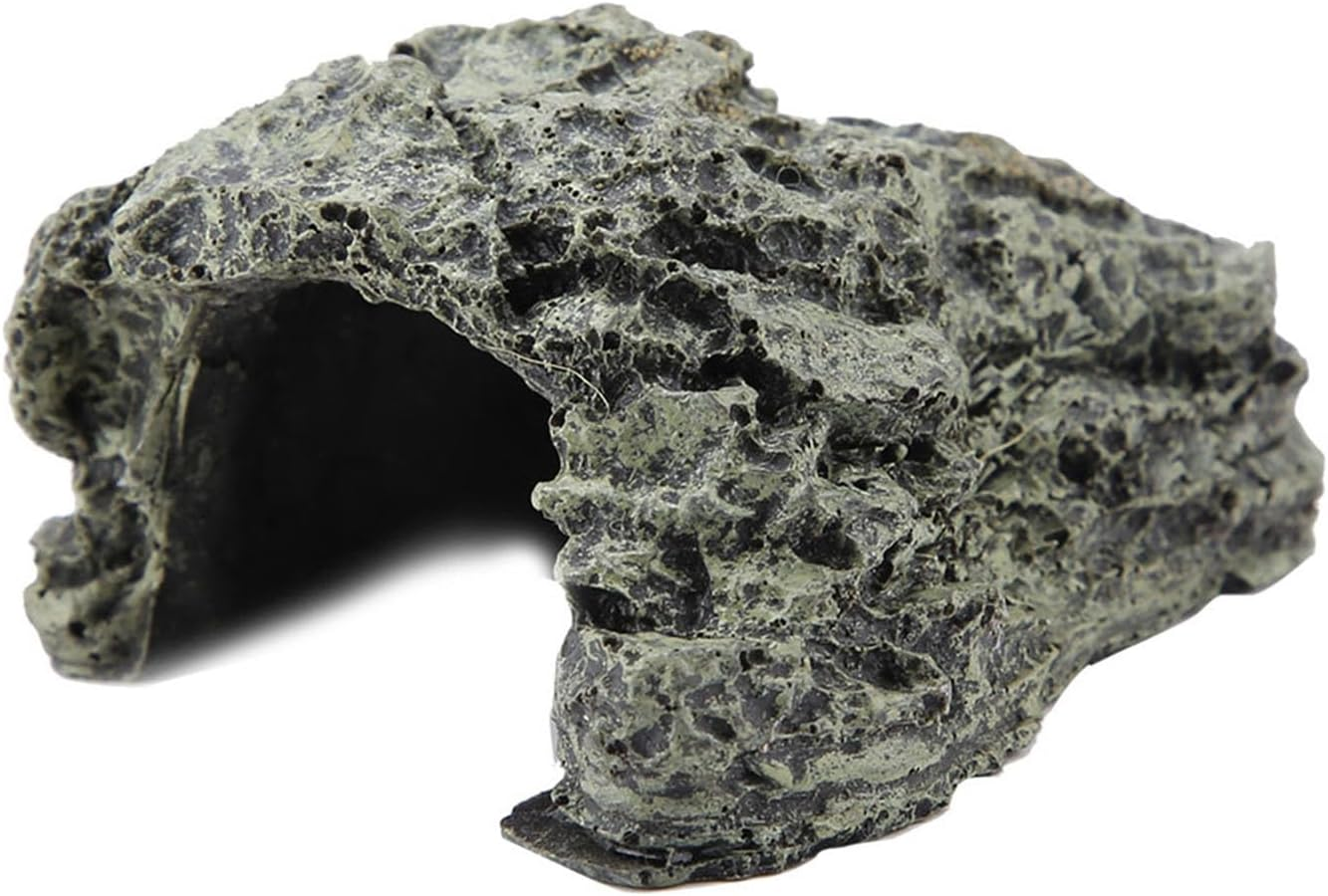 Aquarium Hideaway Rock Cave for Aquatic Pets to Breed,Aquarium Decorations Fish Hideout House,Small Decor Rocks for Betta Turtles Aquatic Reptile Pets