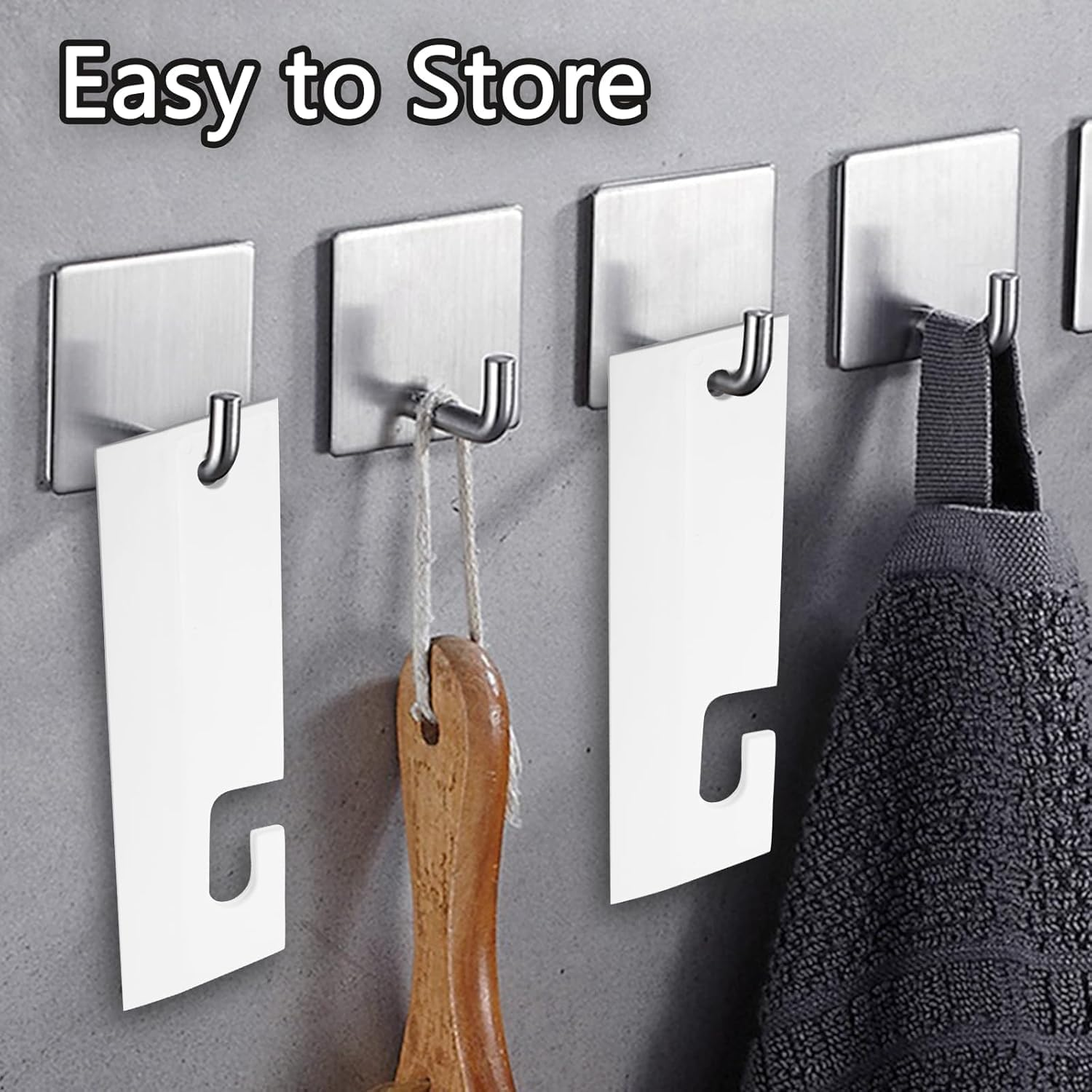 Squeegee White Soft Water Scraper Cleaner Hanging Hole Car Window Blade Flexible Cleaner Tool for Shower Doors Mirror Bathroom Glass Kitchen Countertops Sink image number 2