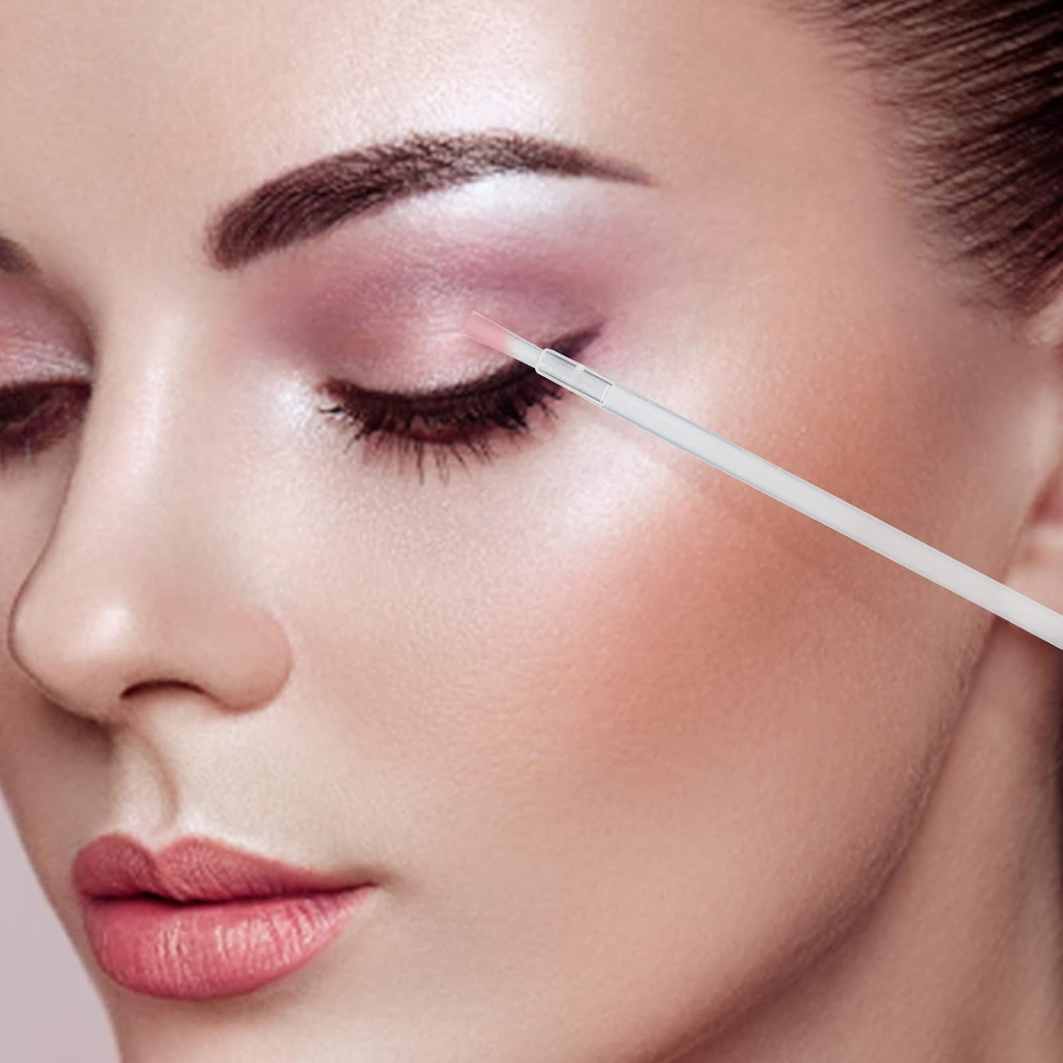 GCQQ 50PCS Disposable Lip Brushes, Black Lipstick Applicator, Lip Wands Makeup Beauty Tool Kits PYO Cookie Paint Brush (Black) image number 4