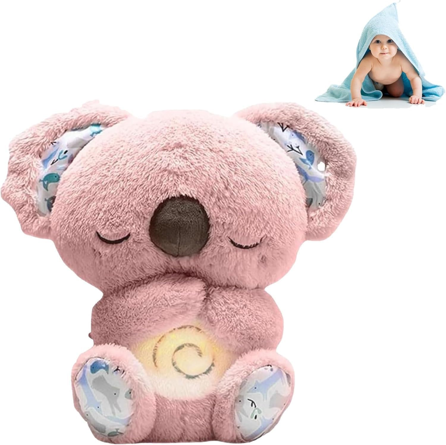 Liuliu Rabbit Relief Koala, Anxietys Relief Koala, Koala Plush Toy, the Relief Koala Breathing, Koala Bear with Rhythmic Breathing Motion and Music, Breathing Koala Sleep Buddy for Kids Adults image number 4