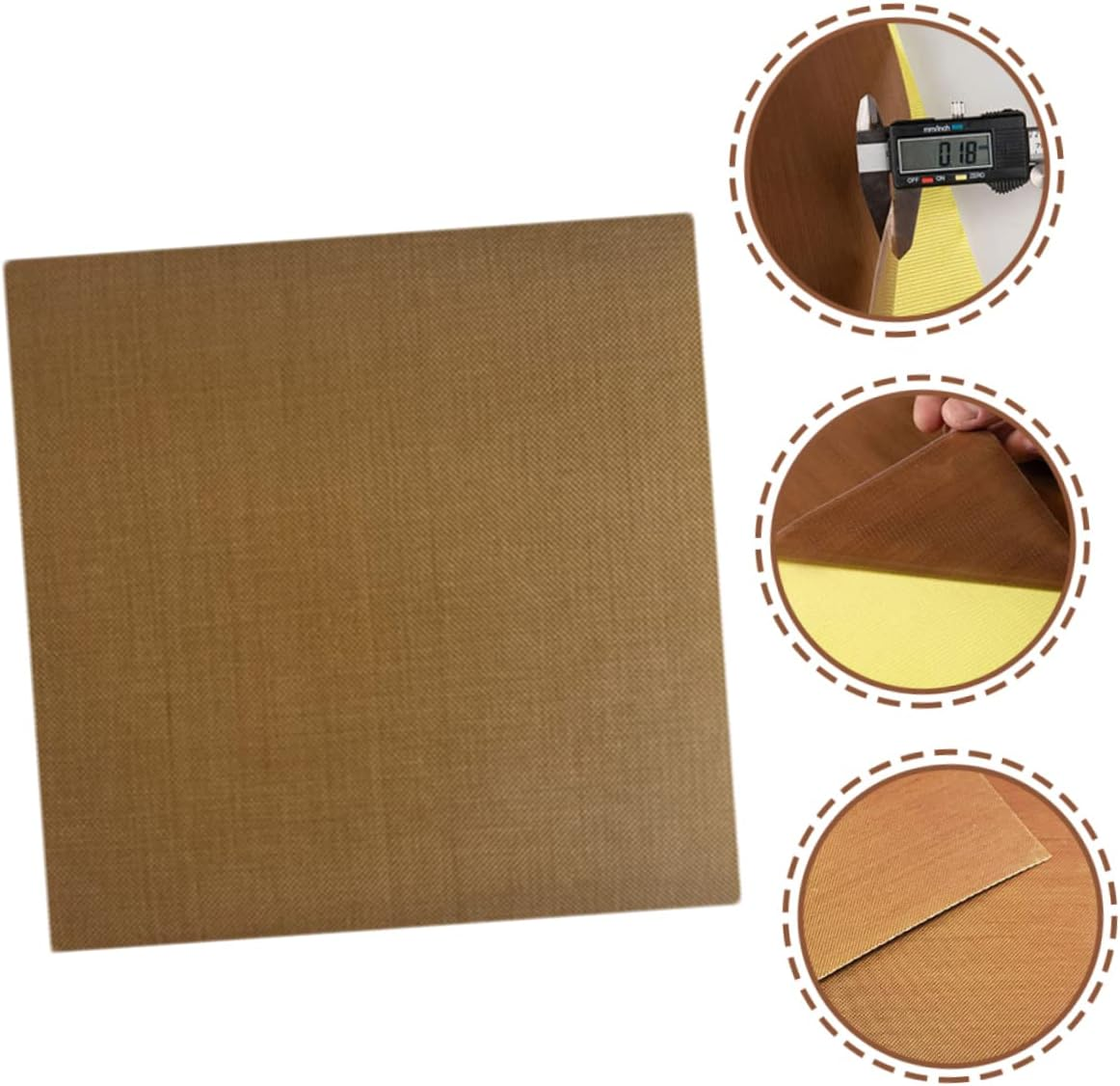 FOYTOKI 10Pcs Heat Insulation Hair Curler Sticker Hair Straightener Decal Thermal for Curling Iron Flat Iron Portable image number 6