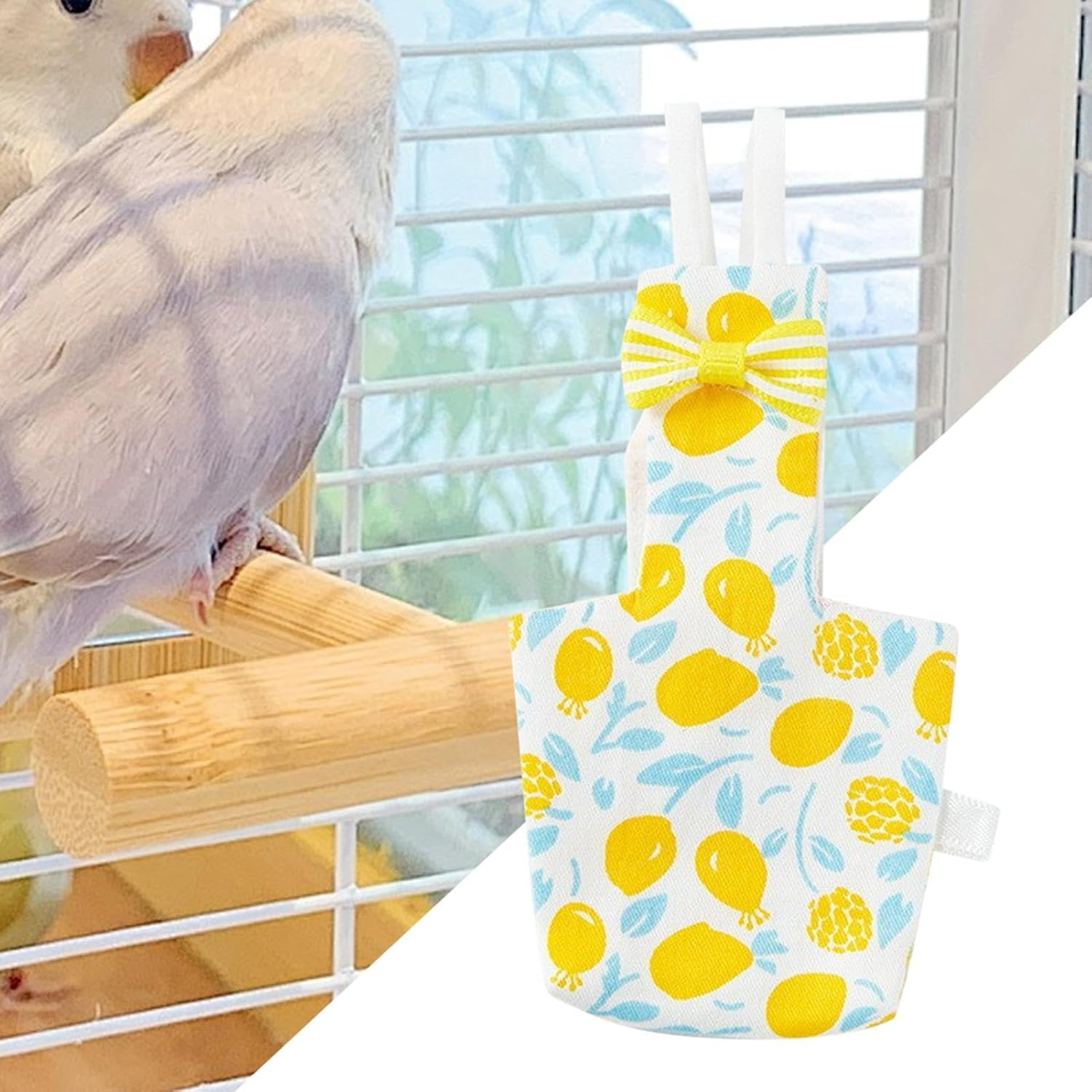 Bird Clothes - Cute Parrot Nappy Soft Diapers | Flying Costume, Outdoor Pigeon Pants, Indoor Bird Diaper, Pet Supplies, Waterproof Inner for Budgie Parakeet