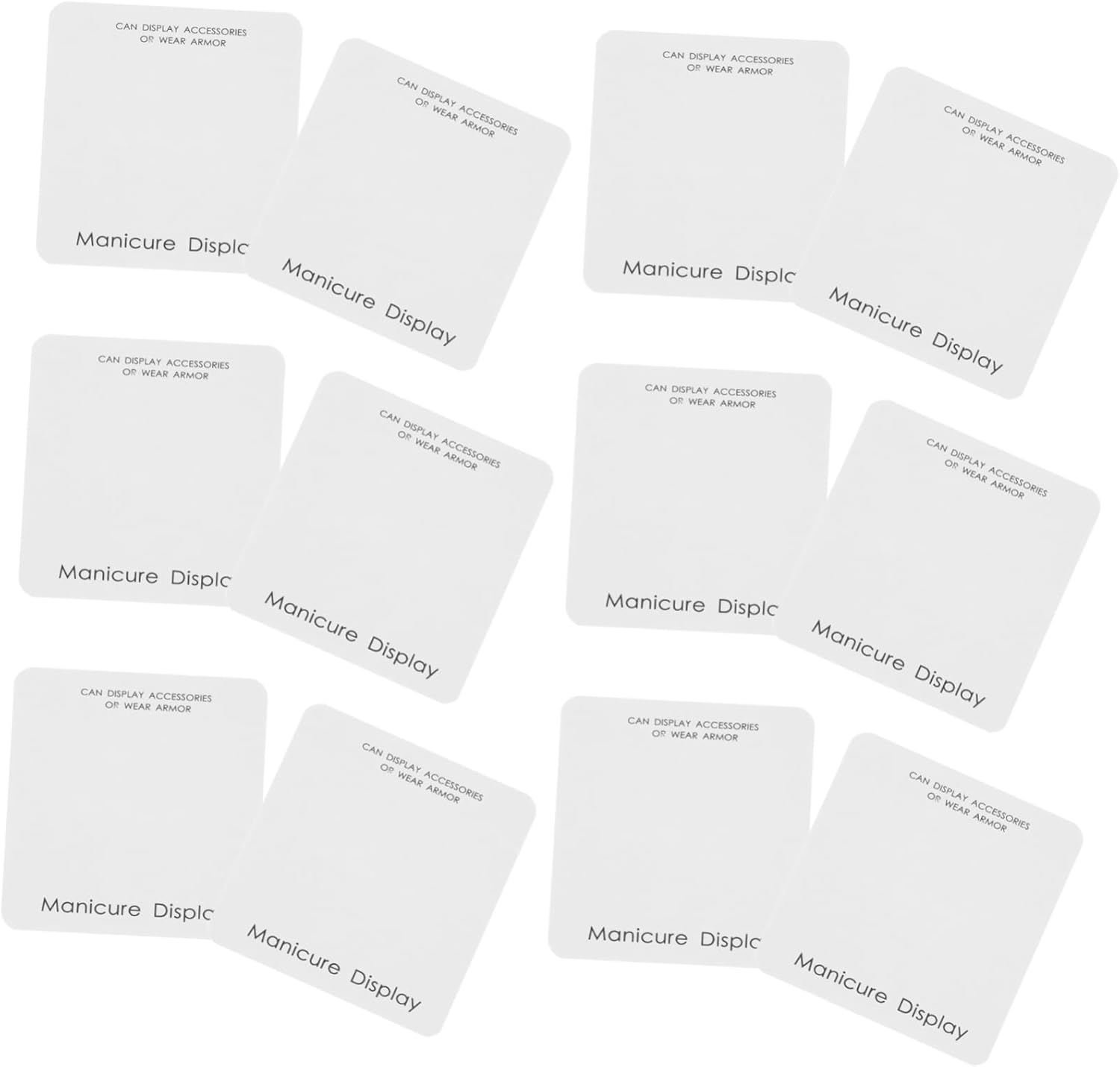 LOLIPPYY 40Pcs Nail Art Storage Card Nail Tips Display Cards Manicure Showing Board Organizer Makeup Storage Organizer image number 6