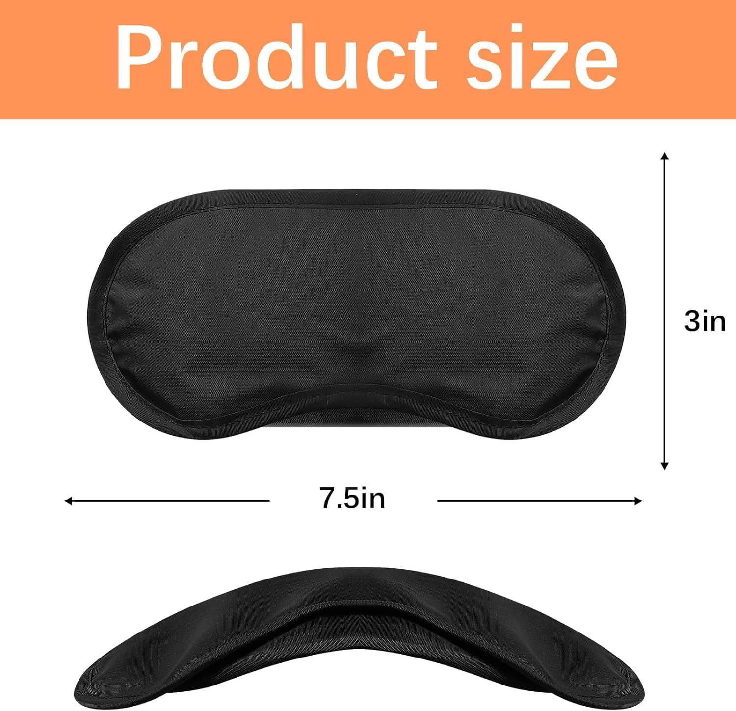 30 Pcs Eye Mask Sleep Masks Bulk Blindfolds for Team Building Party Games with Nose Pad and Adjustable Strap for Women Men 4 Layers Black Blindfold Sleeping Mask image number 6