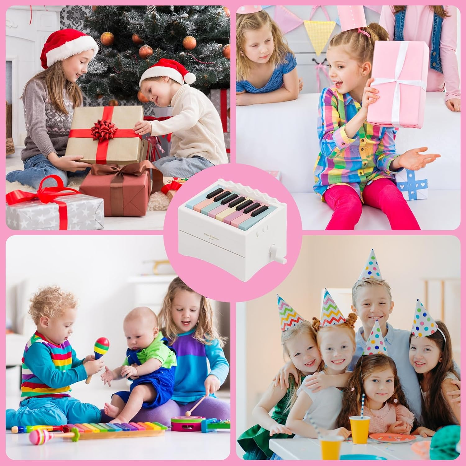 Playable Piano Calendar, Piano Calendar 2025 Desk Calendar, USB Rechargable Mini Piano Calendar with 52 Music Scores in 27 Cards, Home Decor image number 1