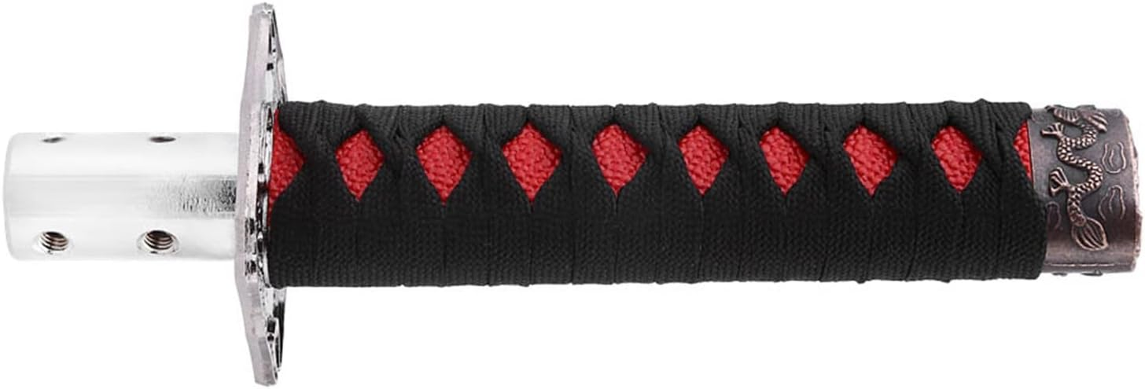 Katana Shift Knob Samurai Sword Gear Shifter with 4 Adapters, Universal Fit for Most of Manual Transmission and Automatic Transmission without Lock/Button, Black+Red image number 5