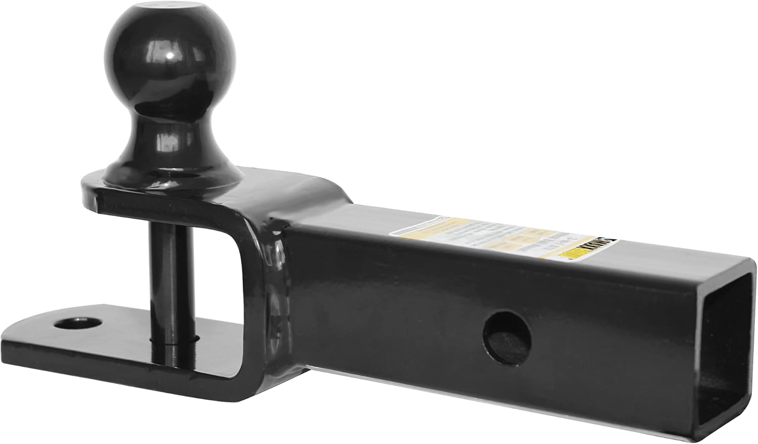 Maxxhaul 50595 3-In-1 ATV UTV Trailer Hitch Mount with Hitch Ball and Winch Strap Loop 1-7/8" Ball, 2" Shank, 1/4" Rise Fits 2" Receiver, 2000 Lbs Capacity image number 5