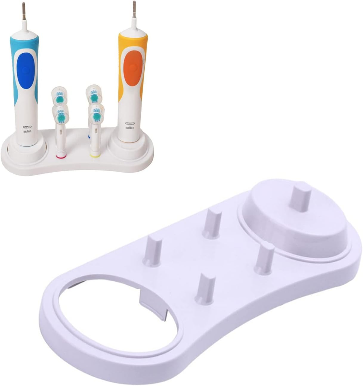 Electric Toothbrush Heads Holder Case - Toothbrush Charger Holder Compatible with Oral-B Series, Vitality Precision Clean, Trizone, Vitality Dual Clean Head Cover Case image number 3