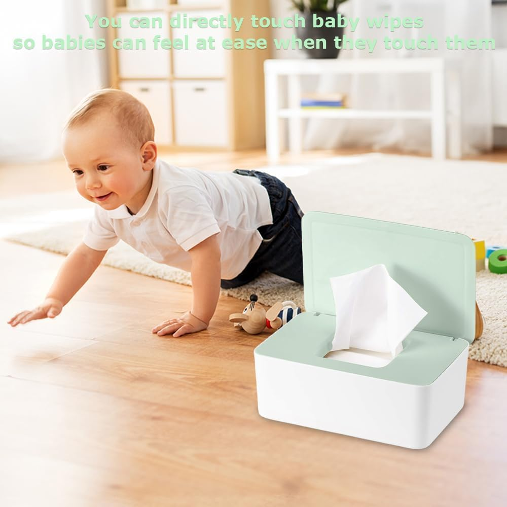Multi-Functional Lidded Storage Box Set: Wet Wipe Box + Mask Box + Tissue Box, Suitable for Office/Home/Bathroom/Kitchen image number 1