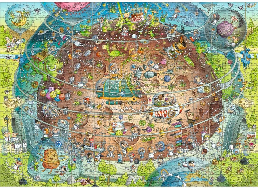 Heye Funky Zoo Cosmic Habitat Puzzle (1000 Pieces)