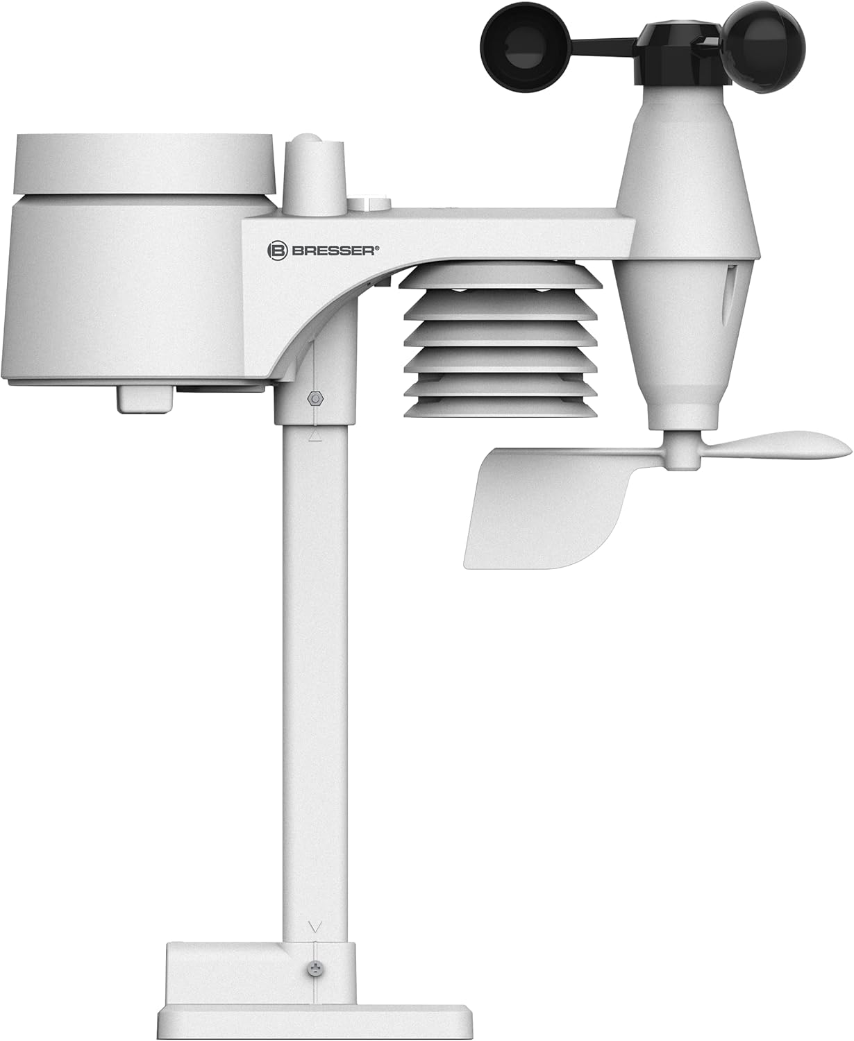 Bresser WLAN Comfort Weather Station with 7-In-1 Professional Sensor and Modern Colour Display, Black image number 3