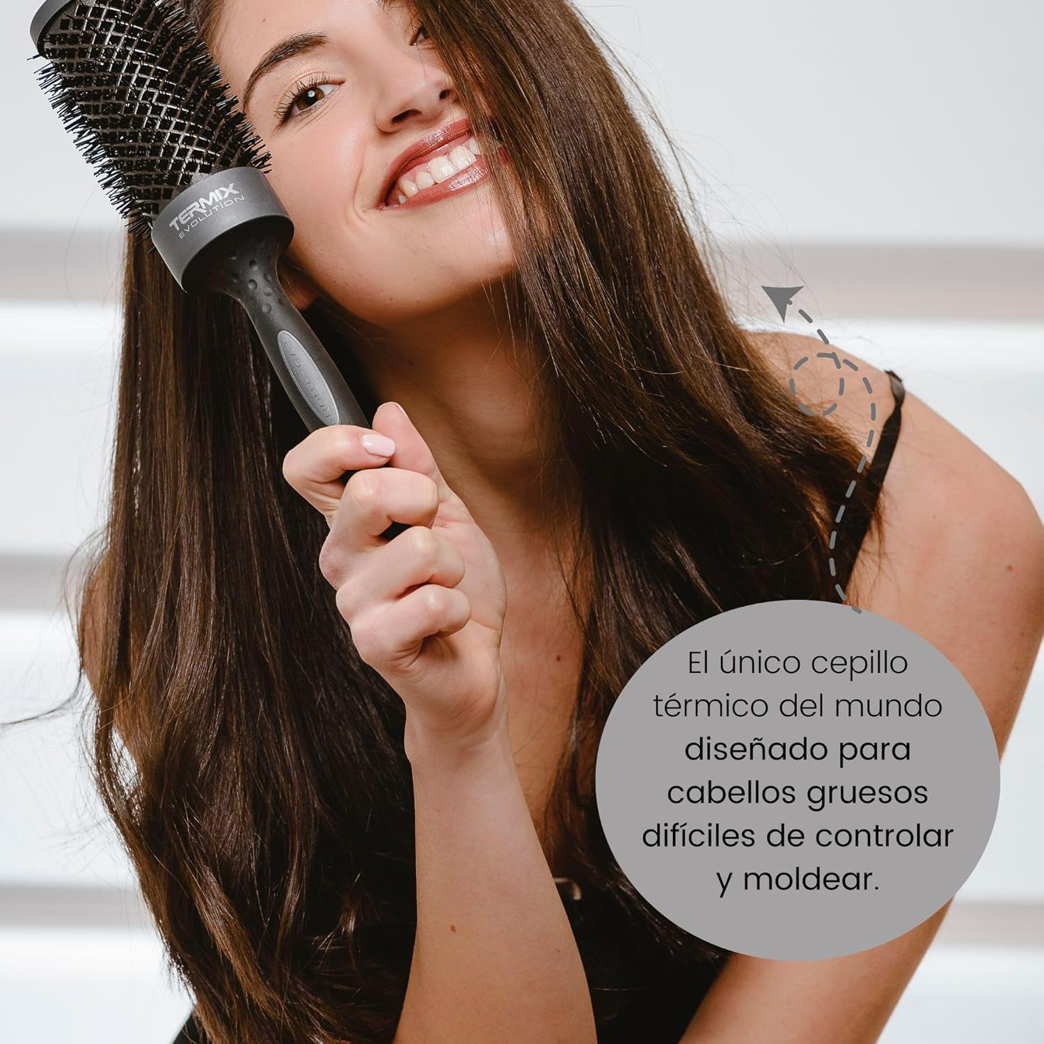 Pack Termix Evolution plus - Hairbrushes for Thick Hair with Ionized Bristles for Thick and Difficult to Manage Hair- It Includes 5 Diametres &Oslash; 17, 23, 28, 32 Y 43 Mm image number 4