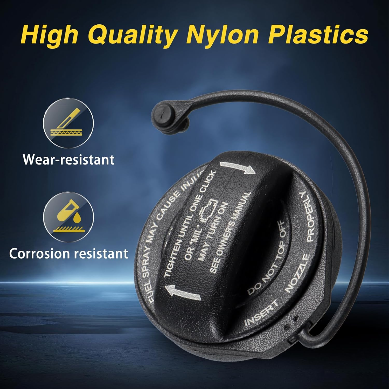 KPALAG Gas Tank Cap Compatible with VW CC Tiguan Eos Passat 2006-2017 Fuel Tank Cap with Seal Tether Strap Replace# 3C8201550E 3C8201550A image number 5