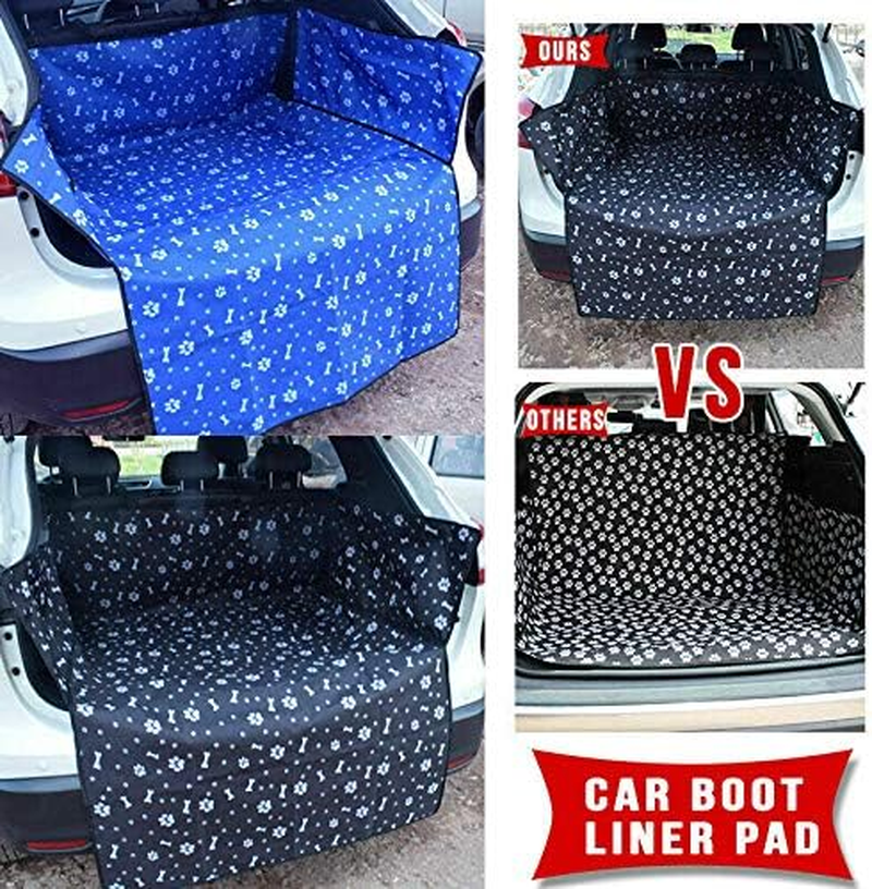 Dog Car Dirt Pad Pet Cover Protective Mat, Baceyong Universal Dog Car Boot Liner Bumper Pet Cover Protective Mat, Waterproof - Black