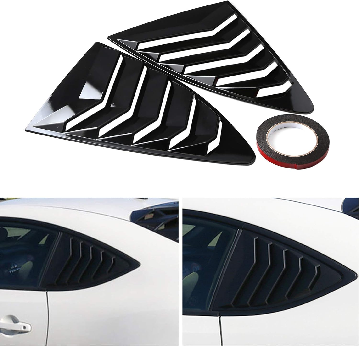 Areyourshop Side Window Louver for 2013-2018 Scion FRS BRZ To-Yo-Ta 86 GT86 AE86