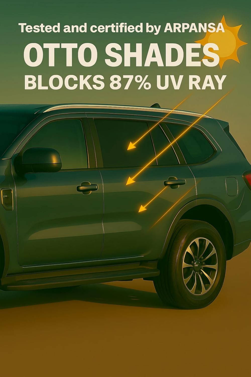 OTTO SHADES Custom Mesh Sunshade for Toyota HILUX SR5 Double CAB 2015-2025, Side, Rear & Port Windows Sun Blind for Baby Protection, Uv/Heat Reduction,Privacy Shield image number 3