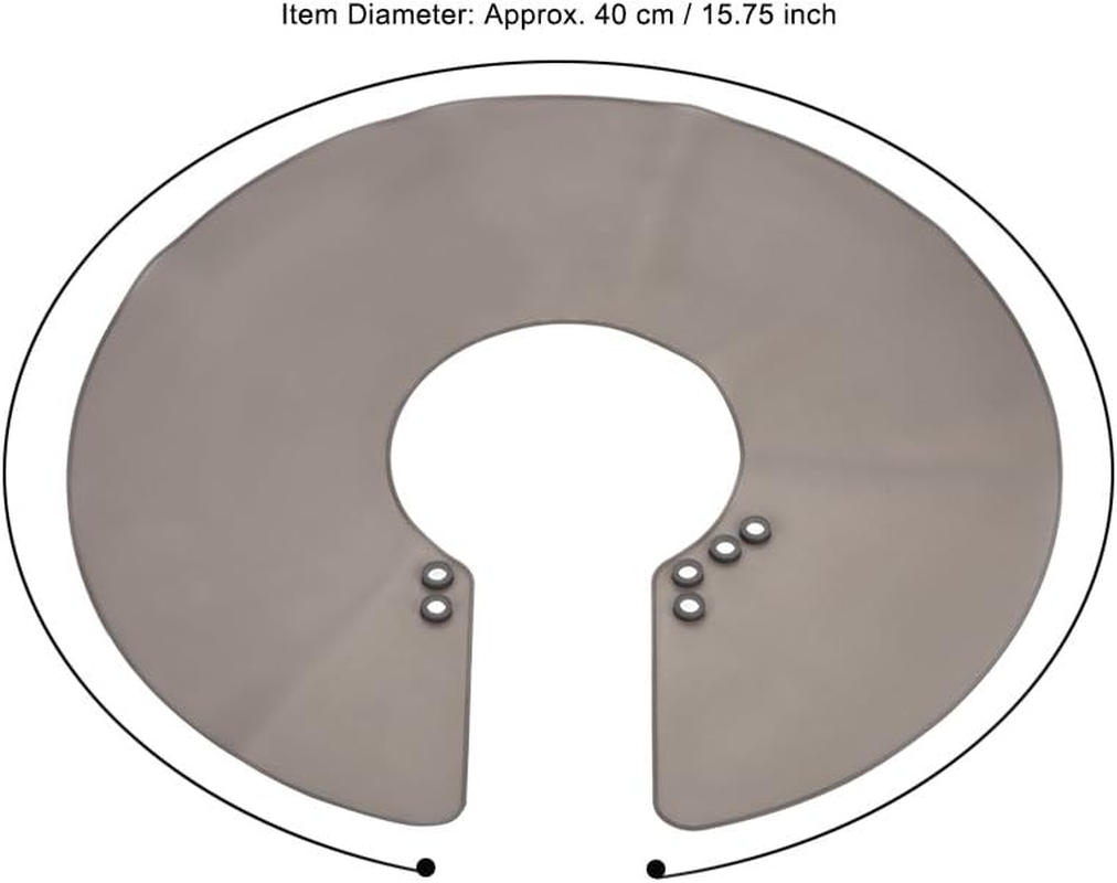 Hair Cutting Collar, Magnet Clasp Design Soft Salon Haircut Shoulder Wrap, Hair Shawl Neck Guard for Hair Cutting Hair Dye(Grey) image number 4