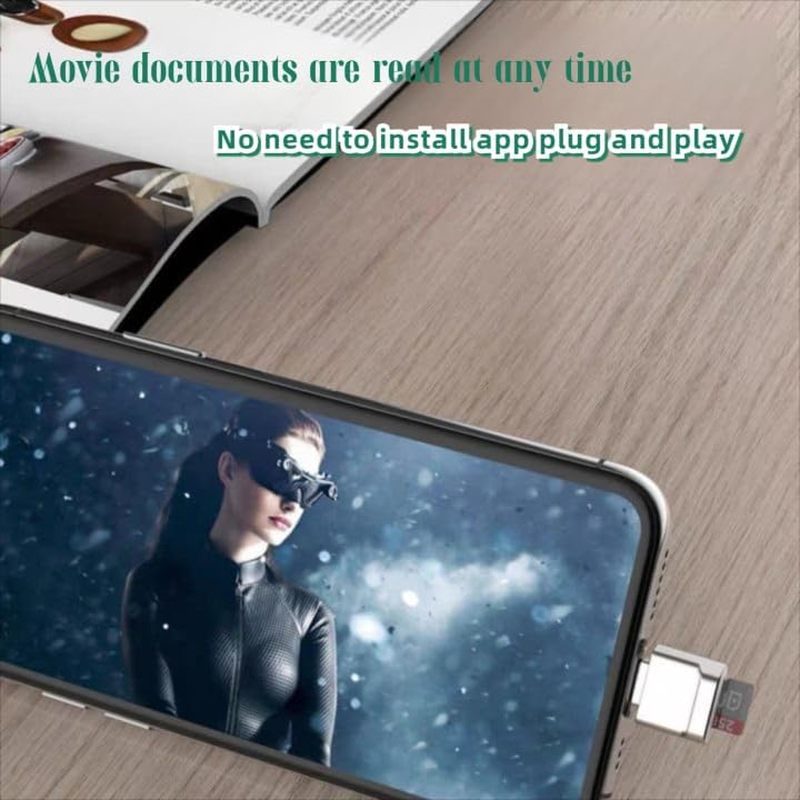 USB C Card Reader Portable Adapter,Type-C Micro SD Card Reader Super Speed Technology, Supports Micro SDXC, Micro Sdhc,Mac OS X and Andriod image number 2